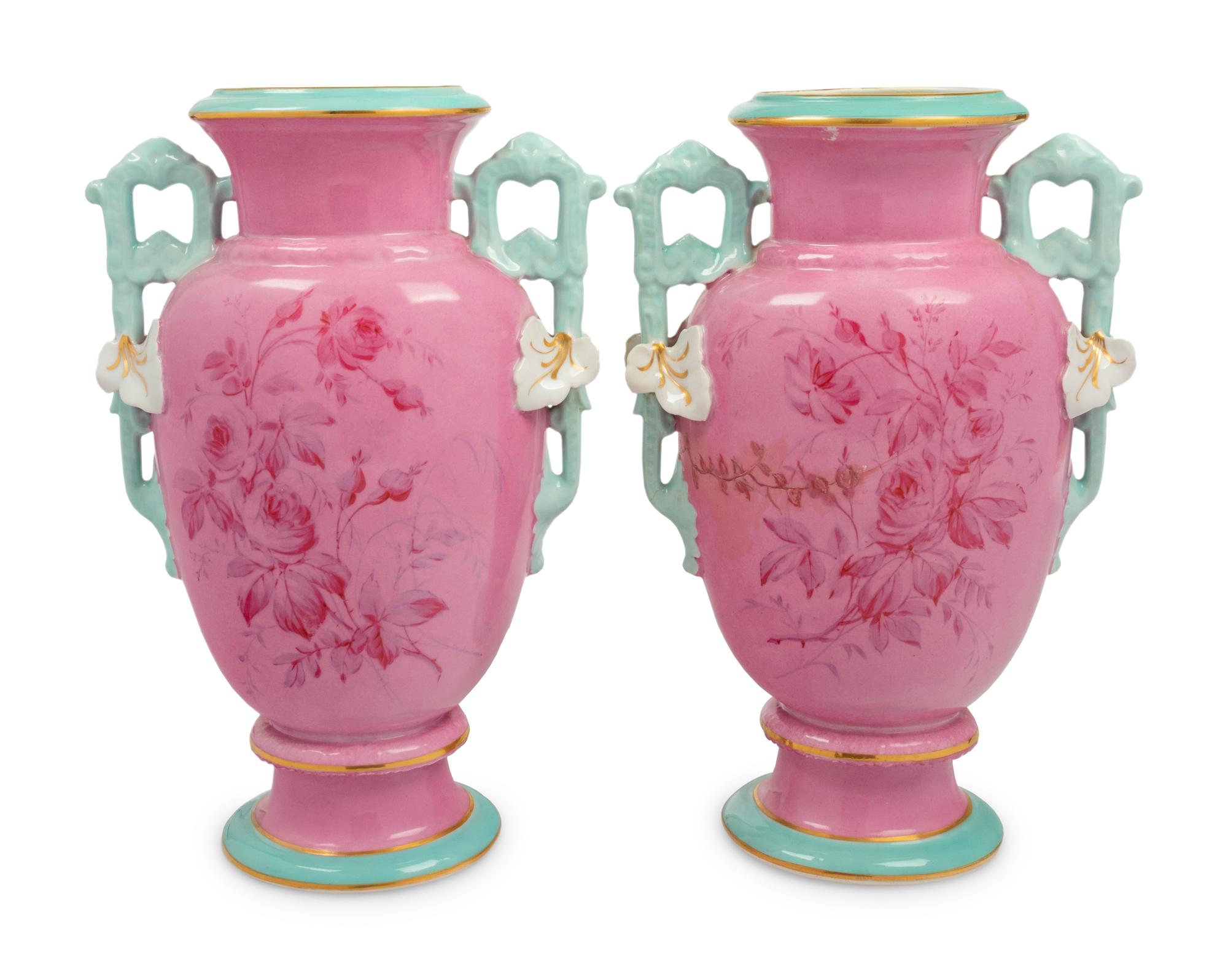 A Pair of Paris Porcelain Vases
