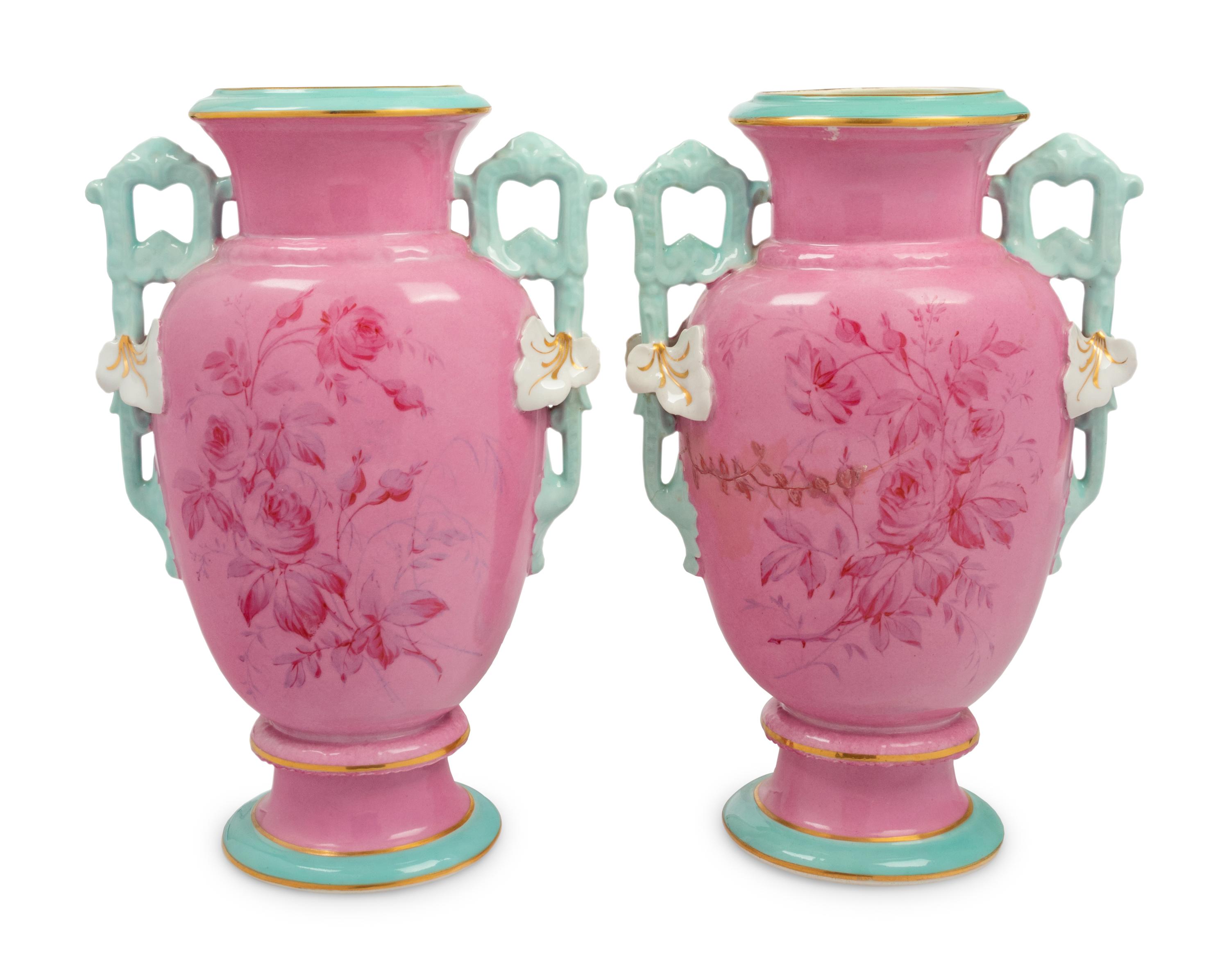 A Pair of Paris Porcelain Vases