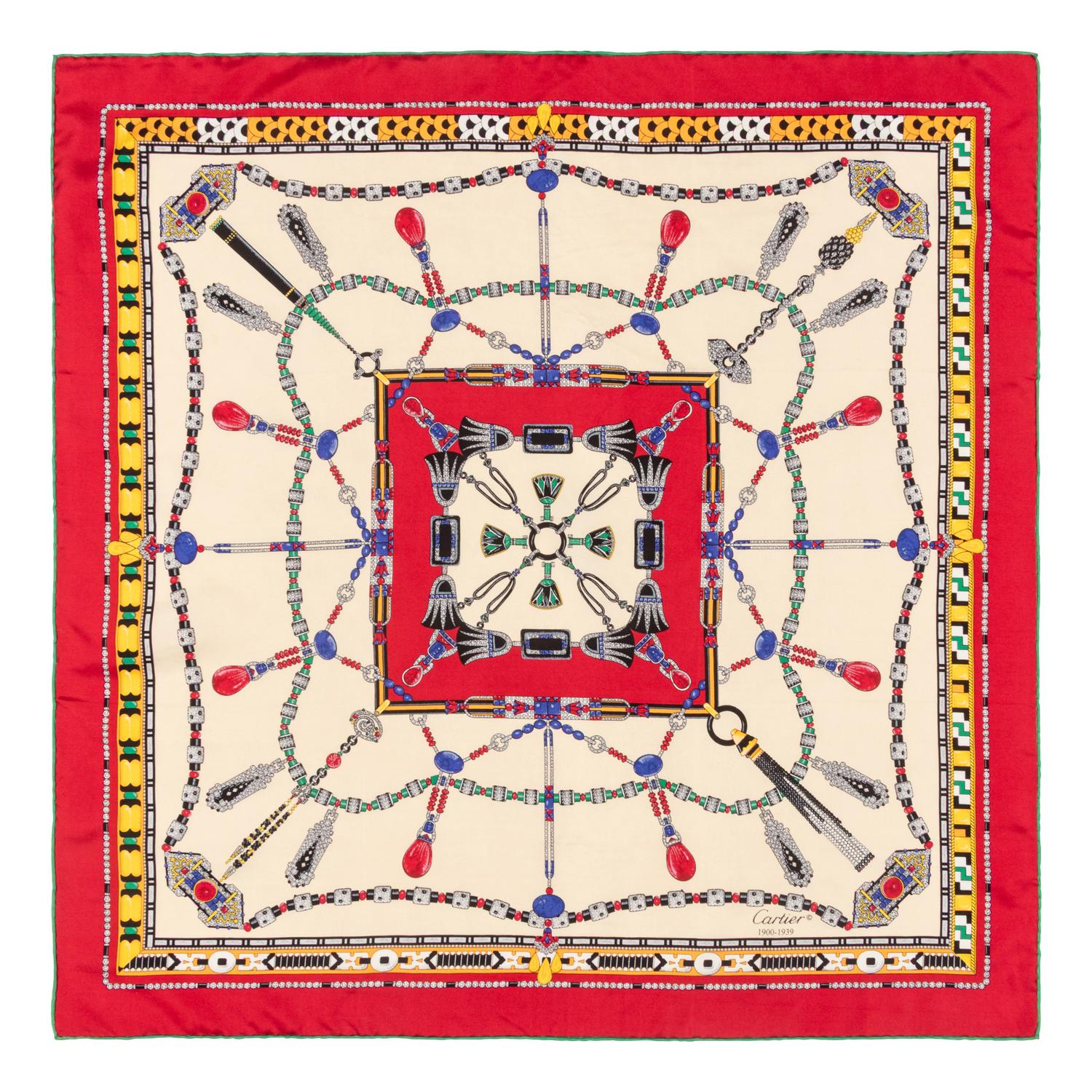 Five Designer Silk Scarves