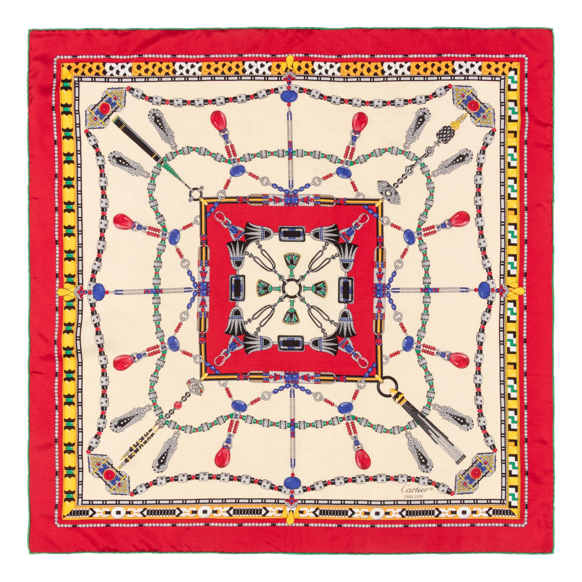 Five Designer Silk Scarves