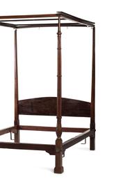 A Chippendale Carved Mahogany Four-Post Tester Bedstead