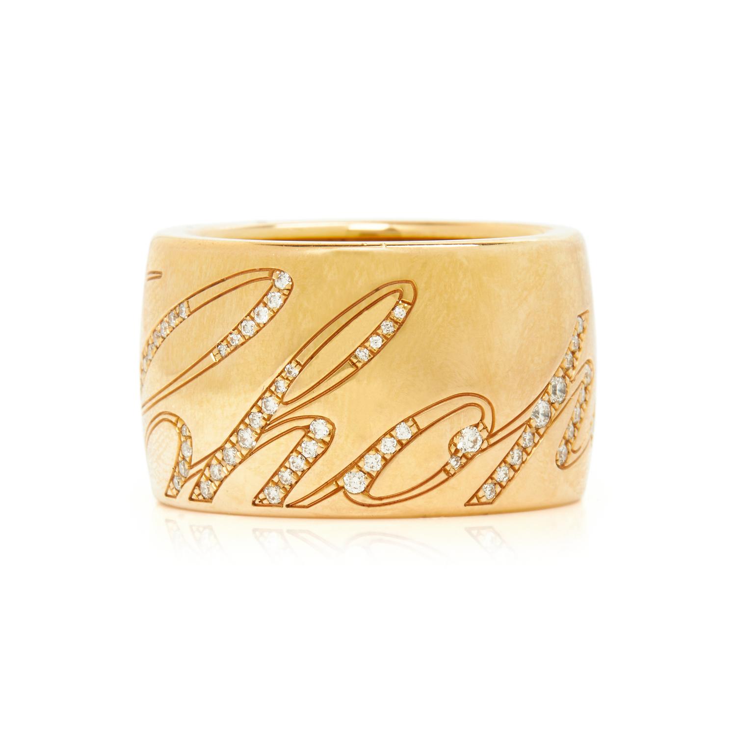 CHOPARD, YELLOW GOLD AND DIAMOND 'CHOPARDISSIMO' SPINNING RING