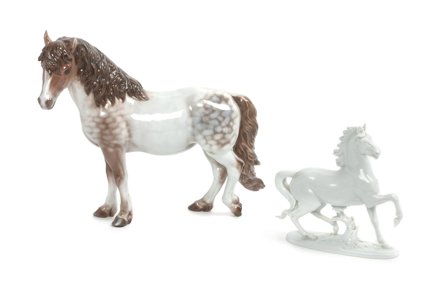 Two Rosenthal Porcelain Figures Width of wider 12 inches. — 20TH CENTURY