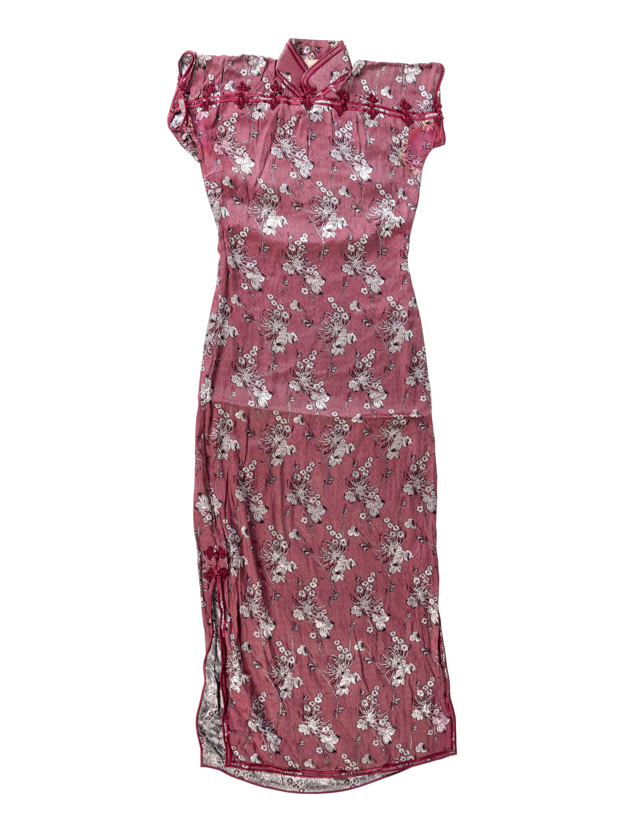 Three Chinese Silk Lady's Cheongsams, Qipao