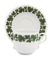 A Meissen Green Vine Porcelain Tea Service