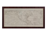 JEFFERYS, Thomas (c. 1719-1771). [Sheets 3 & 4 from:] A Chart of North and South America... . London: Robert Sayer & John Bennett, ca 1775.