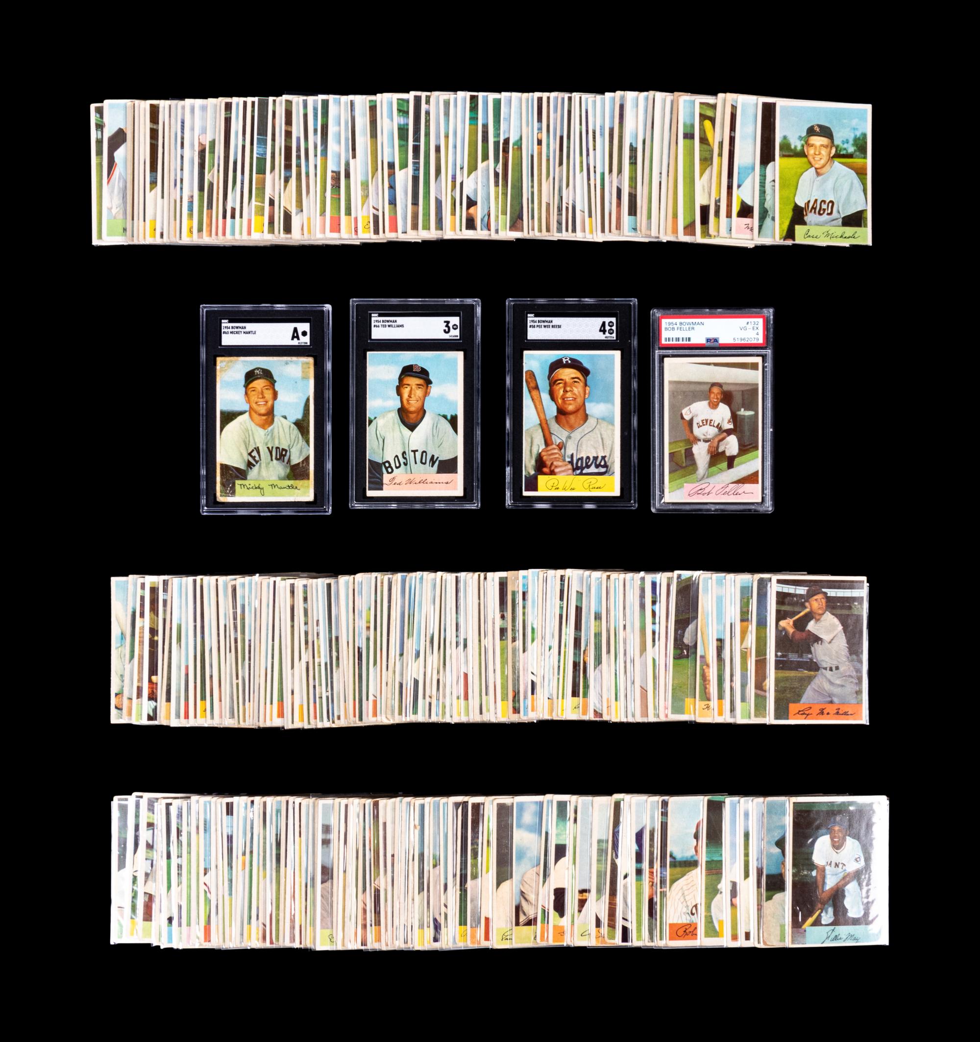 A Complete Set of 1954 Bowman Baseball Cards (224/224)