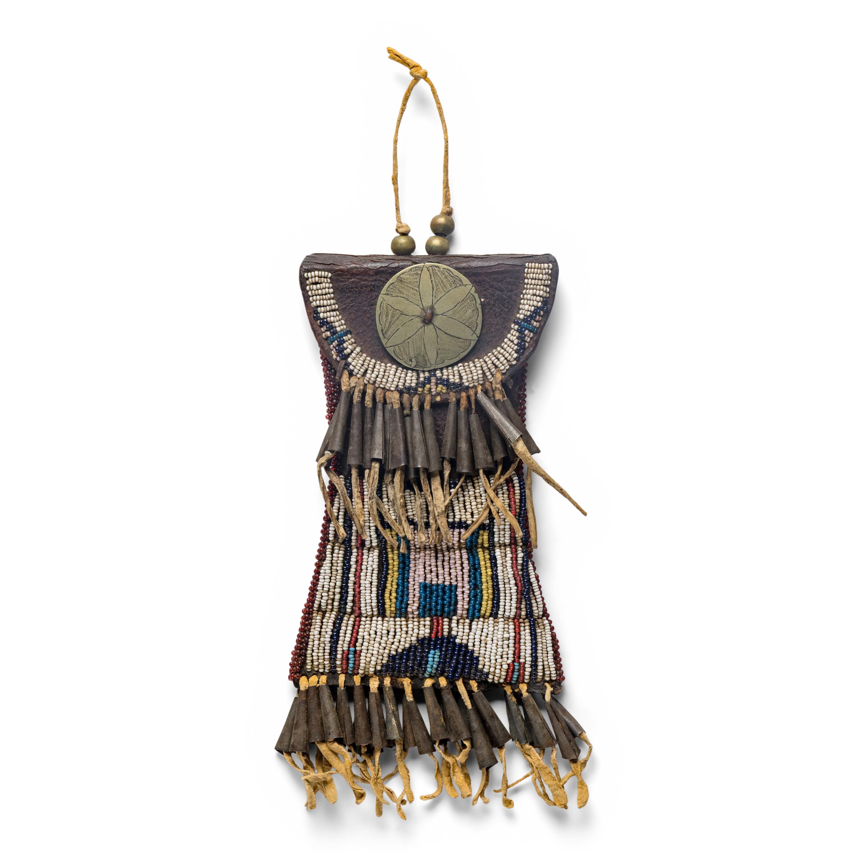 Kiowa Beaded Hide Strike-A-Light Bag
