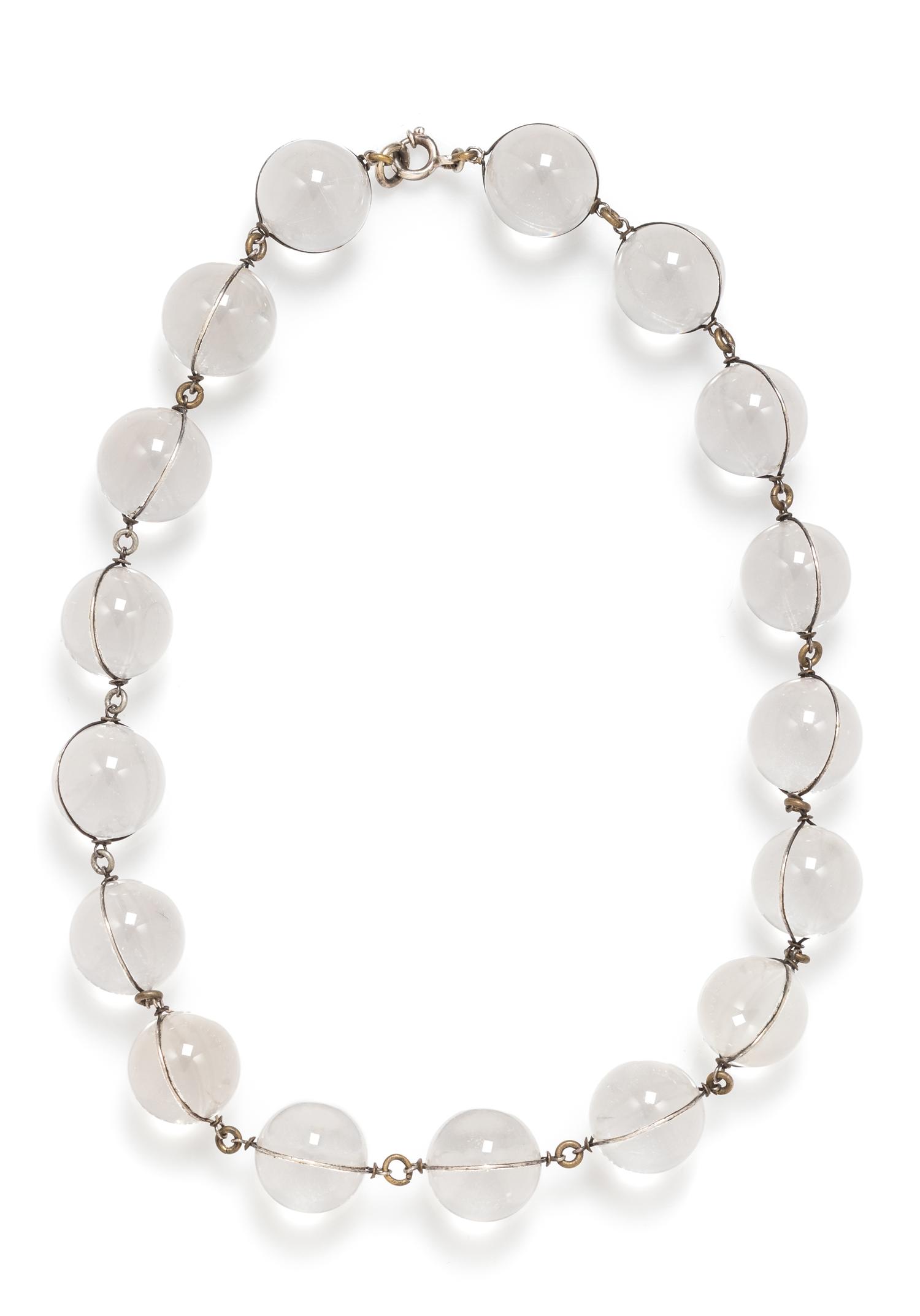 An Art Deco and Rock Crystal 'Pools of Light' Necklace, 56.70 dwts.