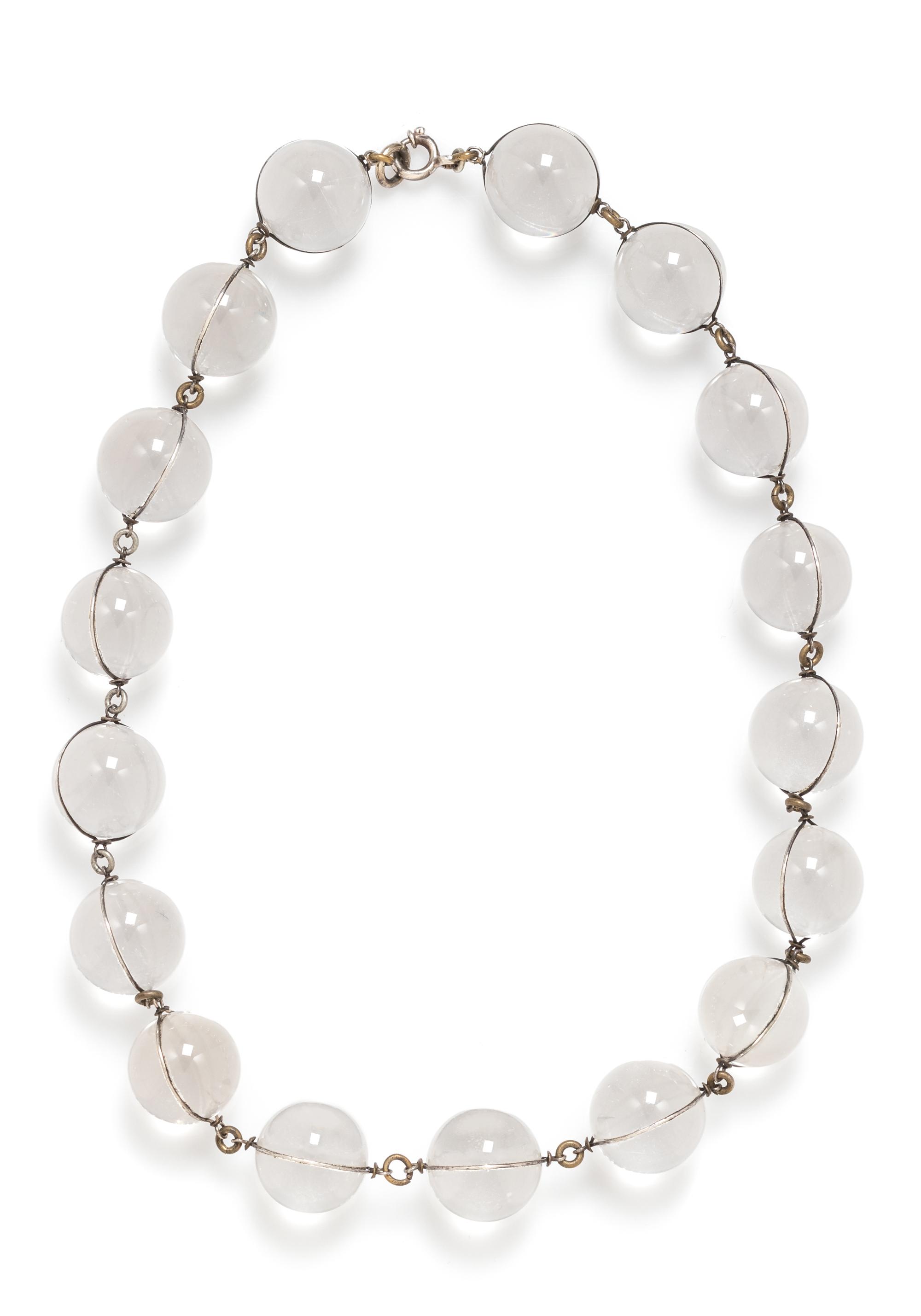 An Art Deco and Rock Crystal 'Pools of Light' Necklace, 56.70 dwts.