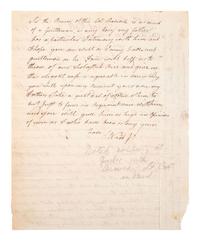 [REVOLUTIONARY WAR]. WARD, Samuel Jr. (1756-1832). ALS ("SW Jr."). "Ward Hall" [RI], June 1773.