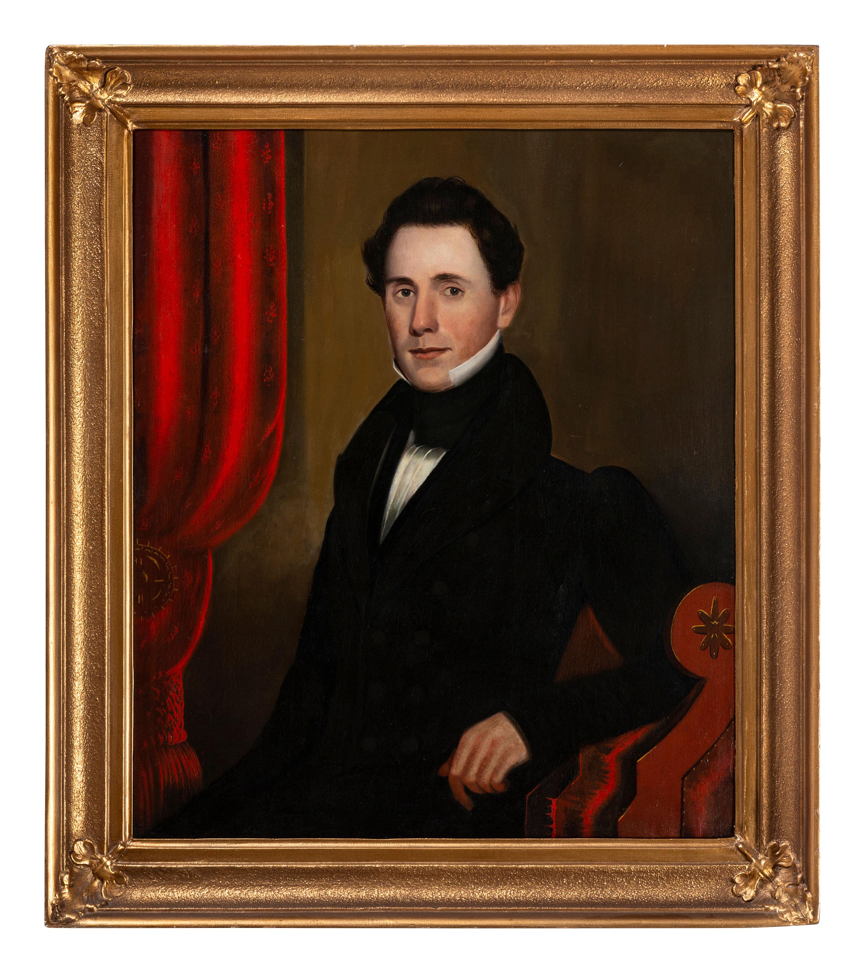 Attributed to John Samuel Blunt (1798-1835), A Portrait of a Young Man
