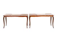 A Pair of Louis XV Mahogany Writing Tables
