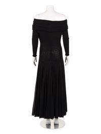 Giorgio di Sant'Angelo Knit Mesh Cowl Neck Dress, 1980s