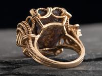 Southwestern-style 14K Gold and Turquoise Ring