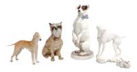 Four Nymphenburg Porcelain Figures Height of tallest 9 1/2 inches. — 20TH CENTURY
