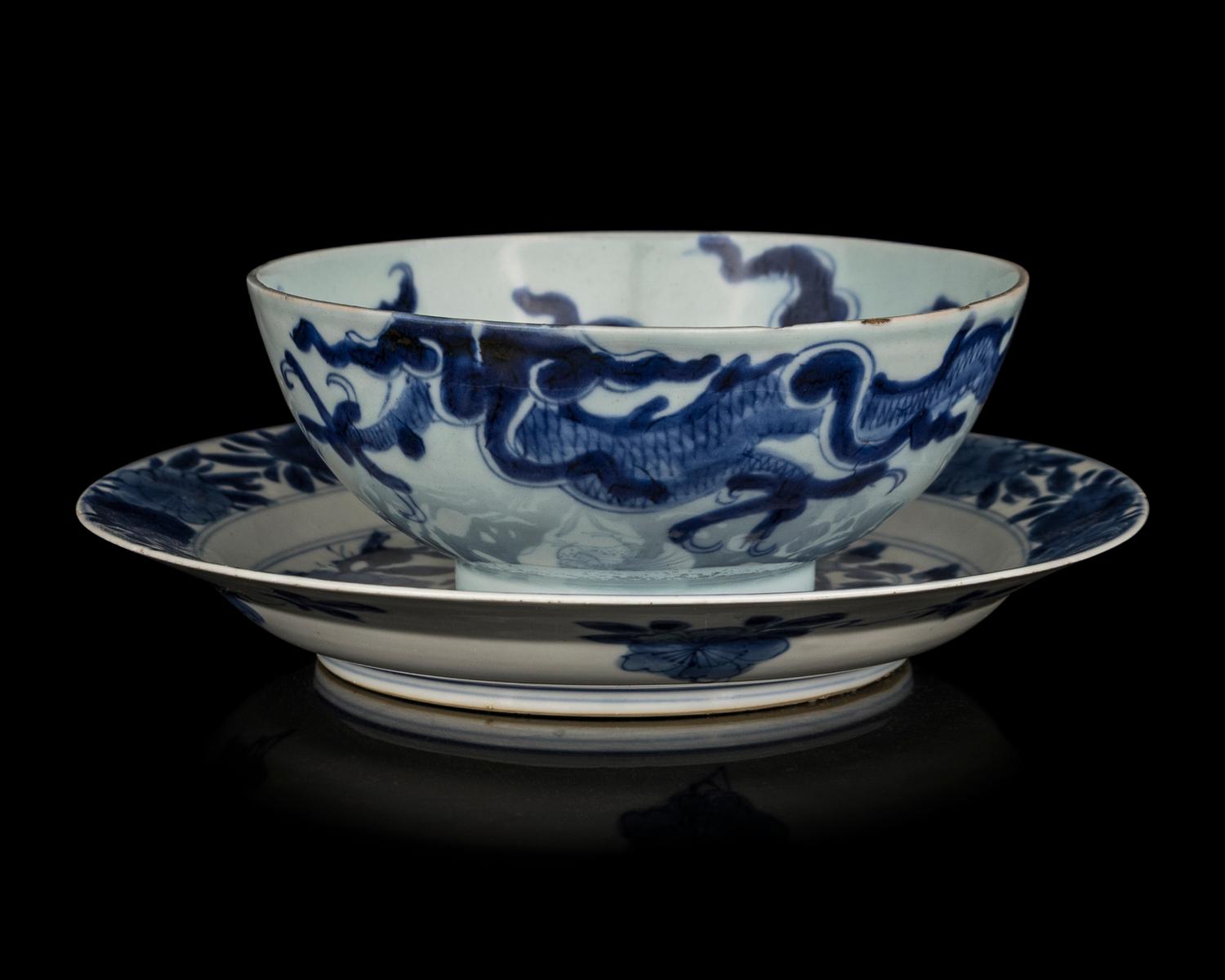 Two Chinese Blue and White Porcelain Wares