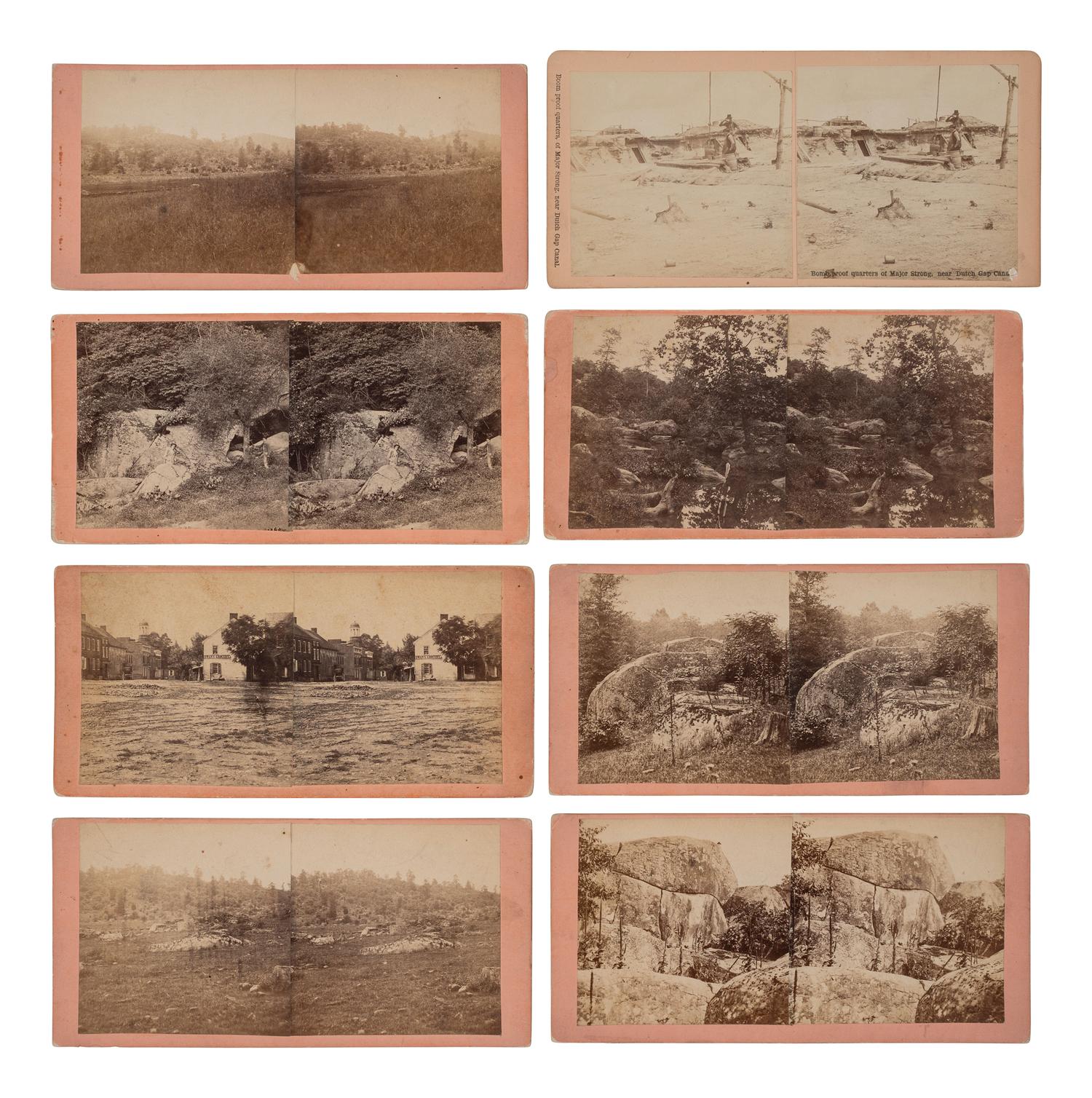 [CIVIL WAR]. Large group of postwar views of the Gettysburg battlefield by C. J. TYSON's, Excelsior Galleries, Gettysburg, PA.