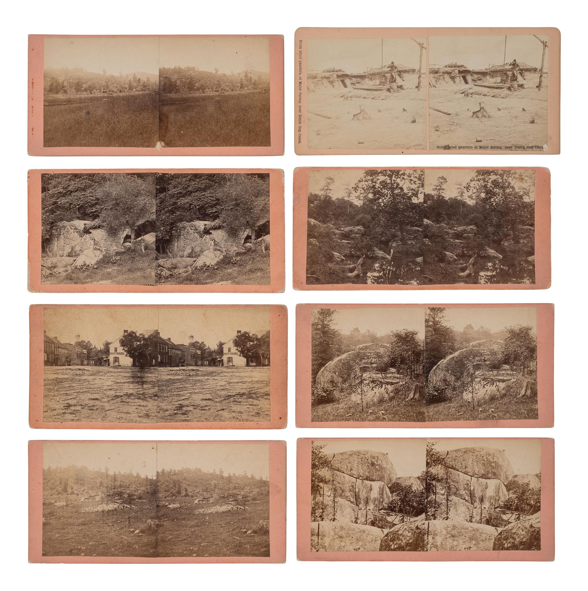 [CIVIL WAR]. Large group of postwar views of the Gettysburg battlefield by C. J. TYSON's, Excelsior Galleries, Gettysburg, PA.