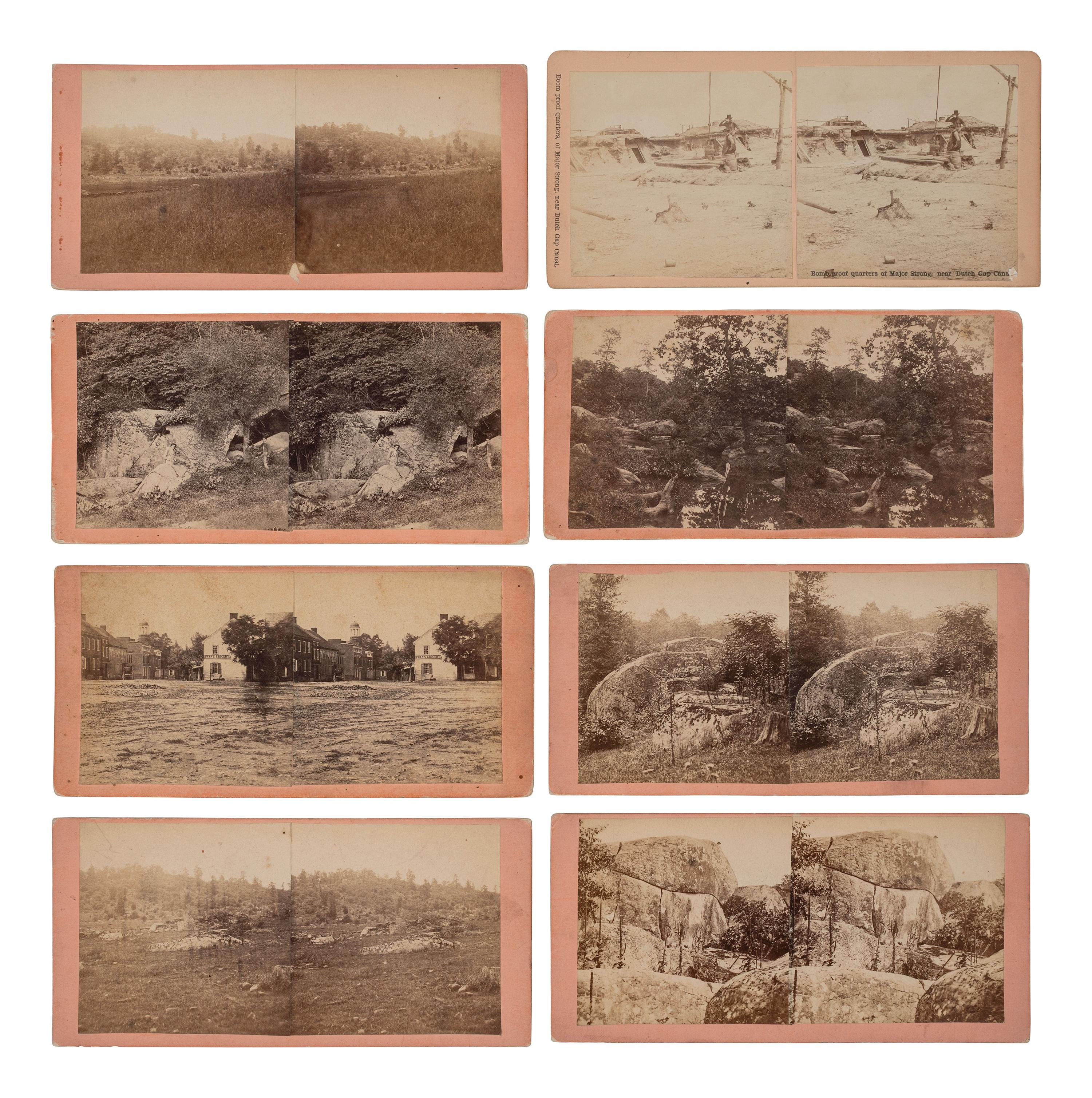 [CIVIL WAR]. Large group of postwar views of the Gettysburg battlefield by C. J. TYSON's, Excelsior Galleries, Gettysburg, PA.