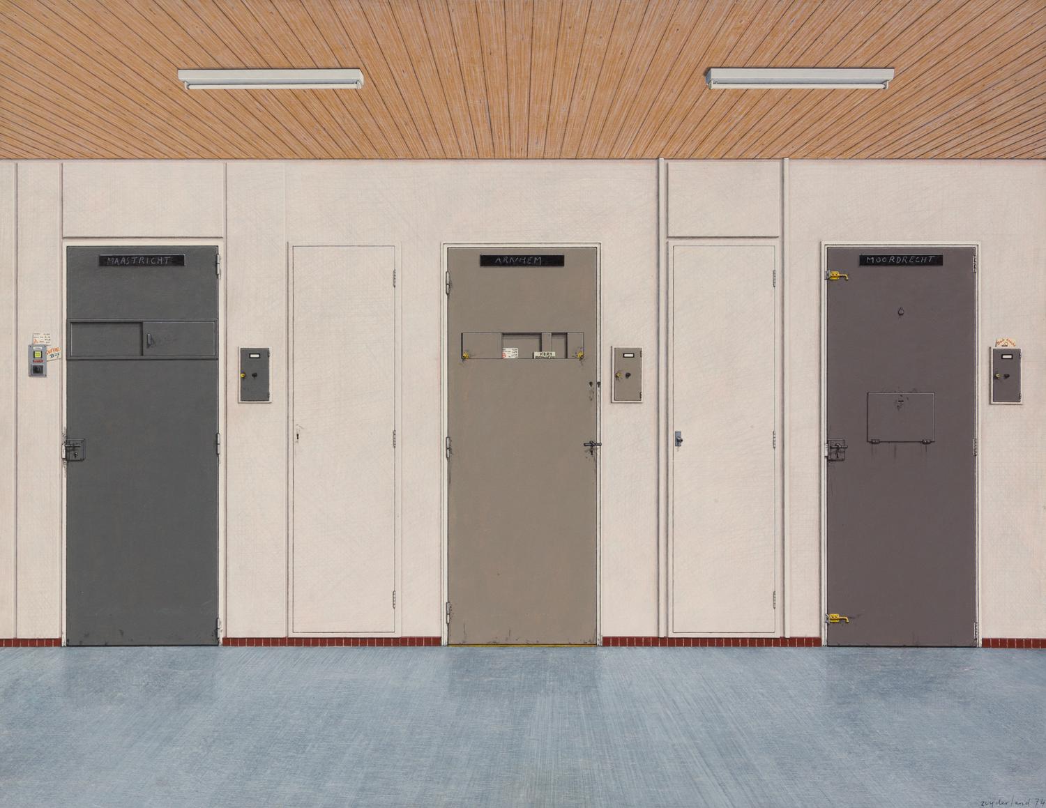 Siet Zuyderland, (Dutch, b. 1942), Drie Proefcellen, 1974
