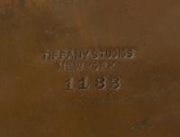 Tiffany Studios, EARLY 20TH CENTURY, an American Indian pattern bronze inkwell, (1183)