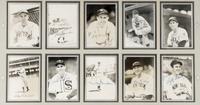An Impressive Baseball Hall of Fame Signed Autograph Display - 23 Signatures Including Joe DiMaggio and Ted Williams (Beckett Authentication Services Letter),