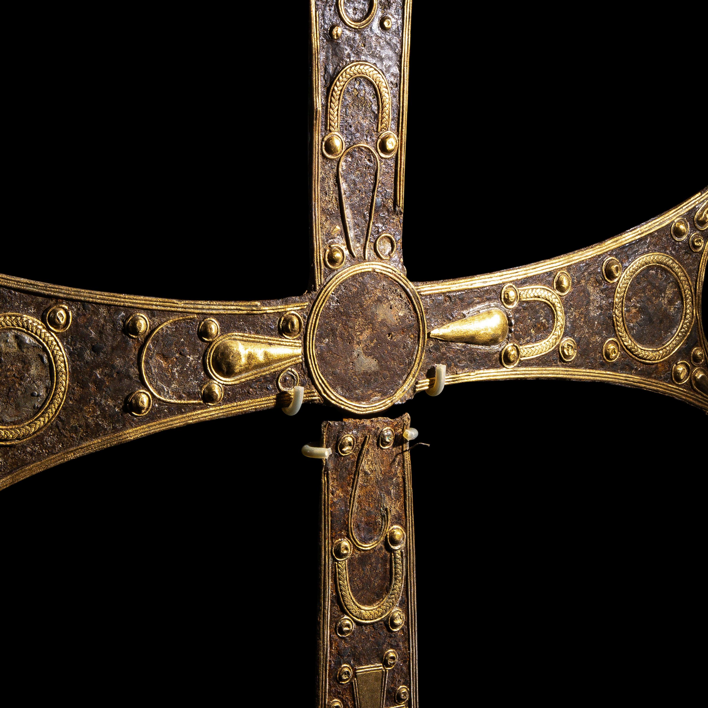 A Byzantine Iron and Gilt-Bronze Processional Cross