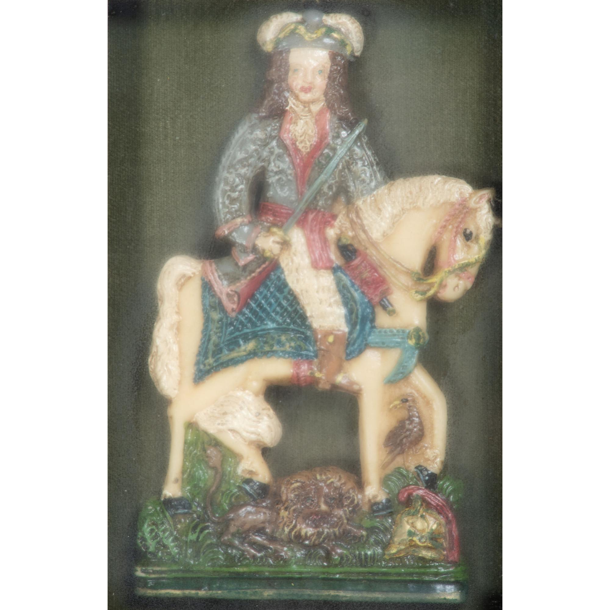 Four English Framed Wax Figures