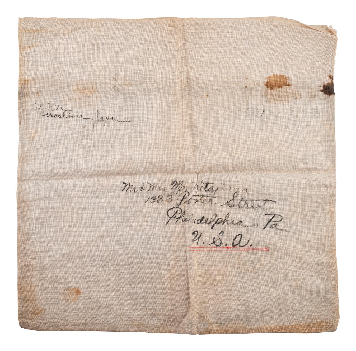 [WWII - HIROSHIMA]. Over 180 signatures from the pilots and crew of the Enola Gay and Bockscar .