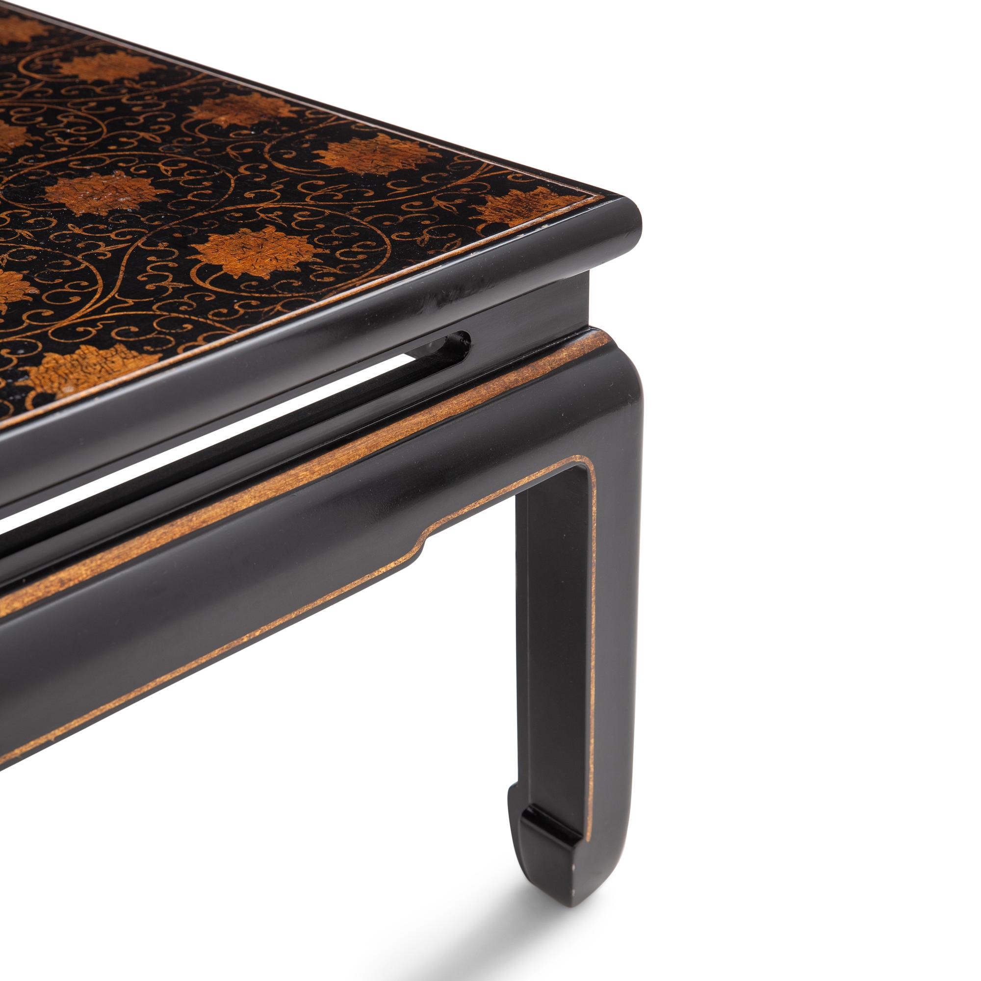 A Christopher Norman Lacquered Chinoiserie Low Table