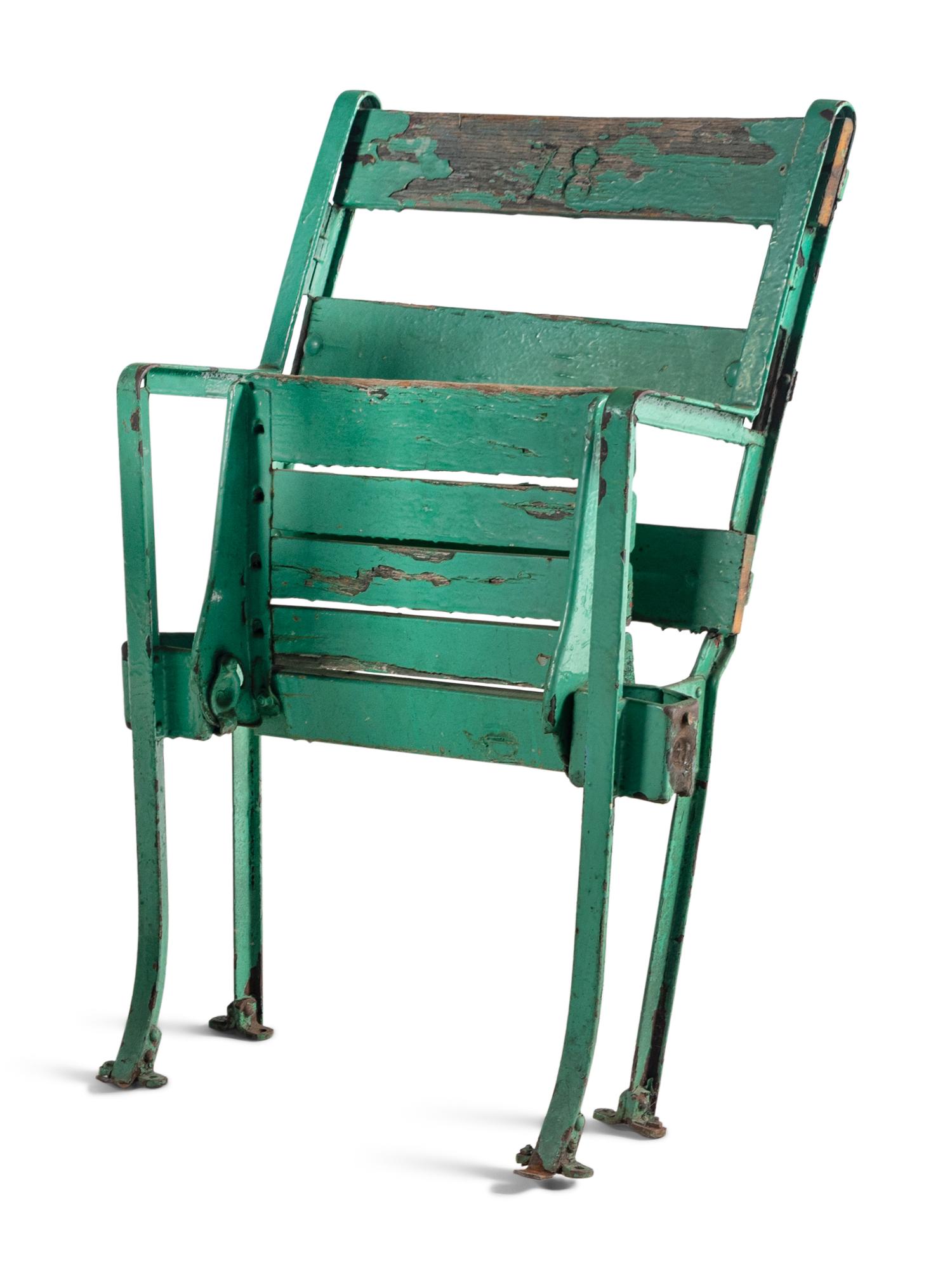 A Vintage Chicago White Sox Comiskey Park Stadium Seat Chair,