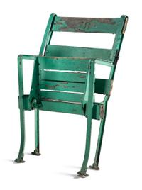 A Vintage Chicago White Sox Comiskey Park Stadium Seat Chair,