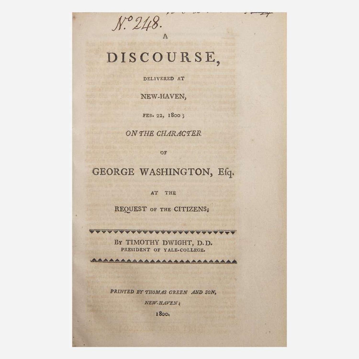 [Americana] [Washington, George] Group of 3 Titles