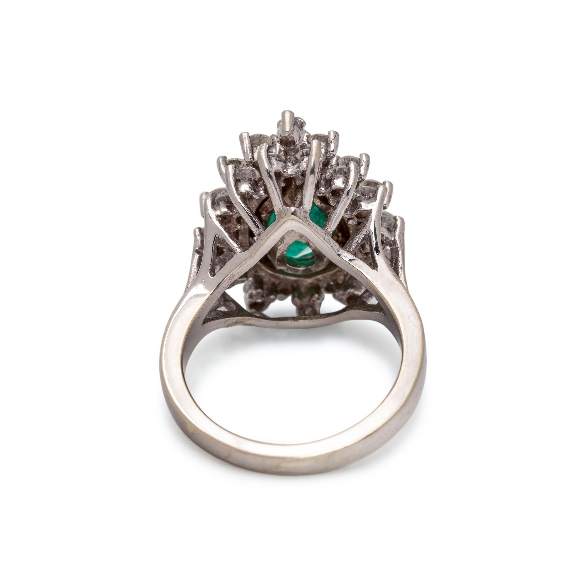 EMERALD AND DIAMOND RING