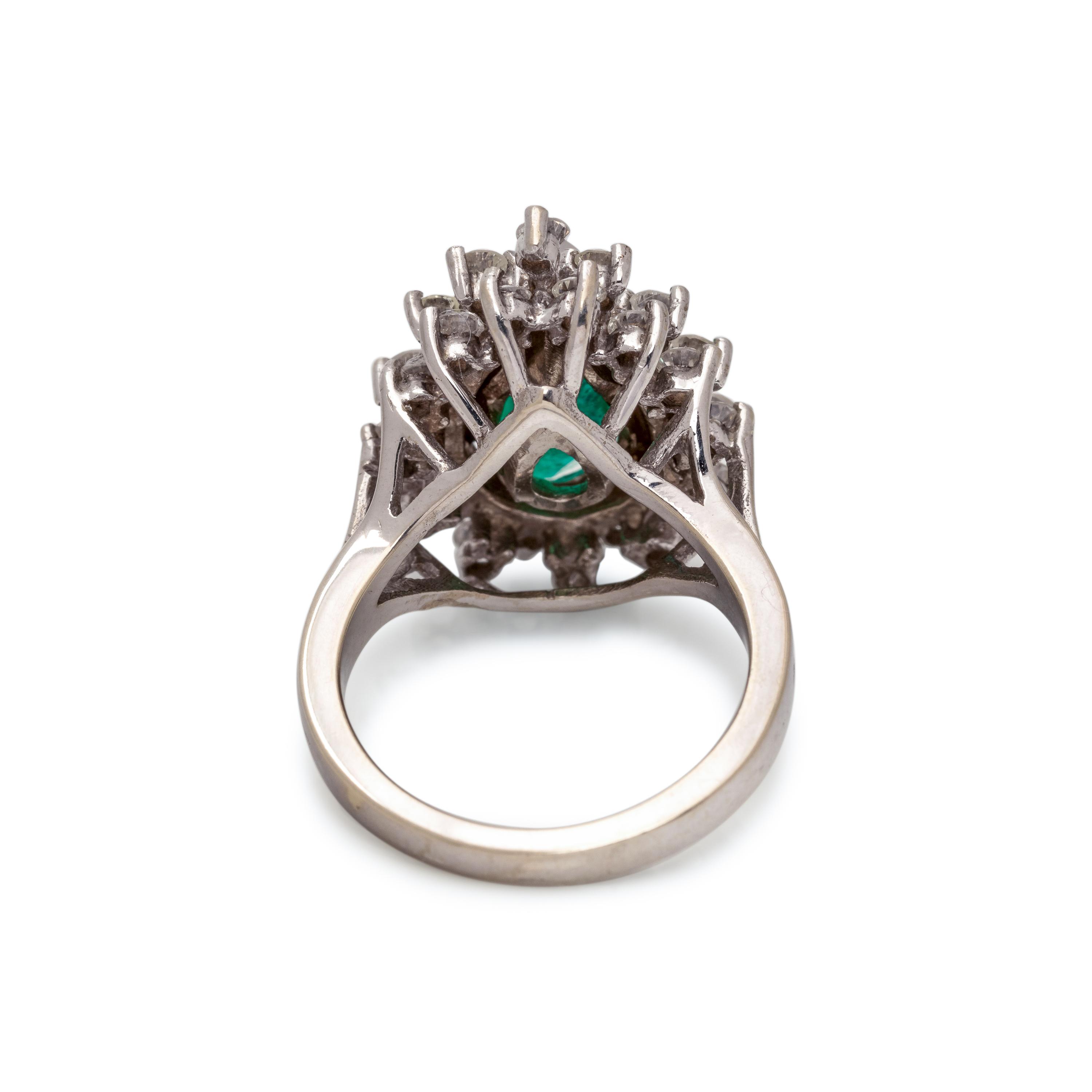 EMERALD AND DIAMOND RING
