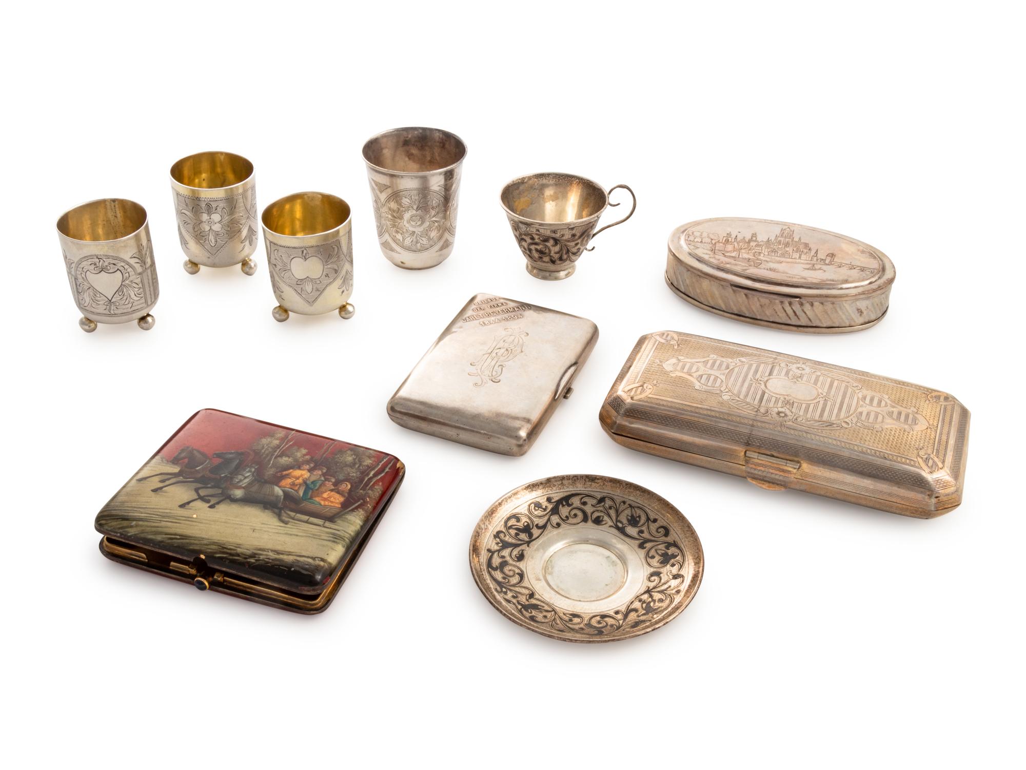 A Collection of Russian Silver Table Articles