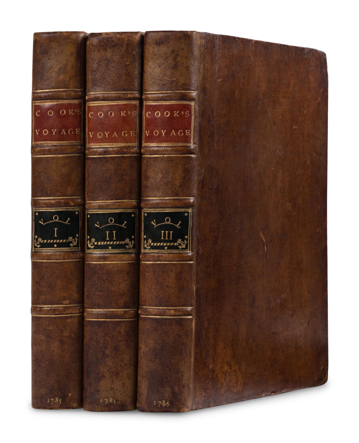 [TRAVEL & EXPLORATION]. COOK, James, Capt. (1728-1779). A voyage to the Pacific Ocean. Undertaken by the command of His Majesty for making Discoveries in the Northern Hemisphere... in His Majesty’s Ships the Resolution and Discovery, in the Years 1776, 1777, 1778, 1779 and 1780 . London H. Hughs; G. Nicol; T. Cadell 1785.