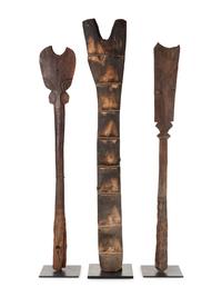 A Dogon Ladder and Two Staffs