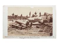 [CIVIL WAR]. BRADY, Mathew (1822-1896), photographer. Confederate Battery, Yorktown. Exploded Gun . Washington, DC: 1862.
