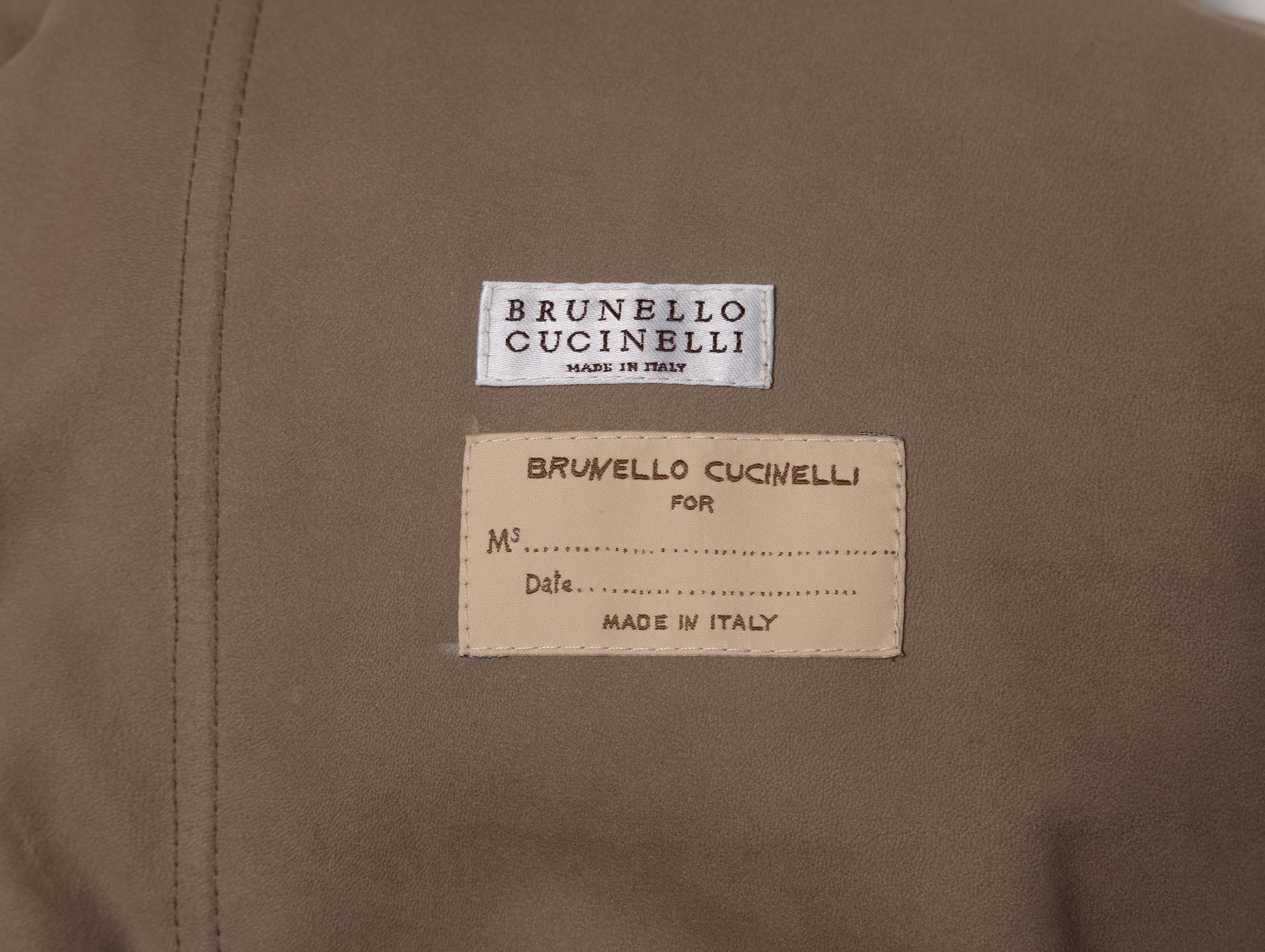 Brunello Cucinelli, Grey Suede Shirtdress