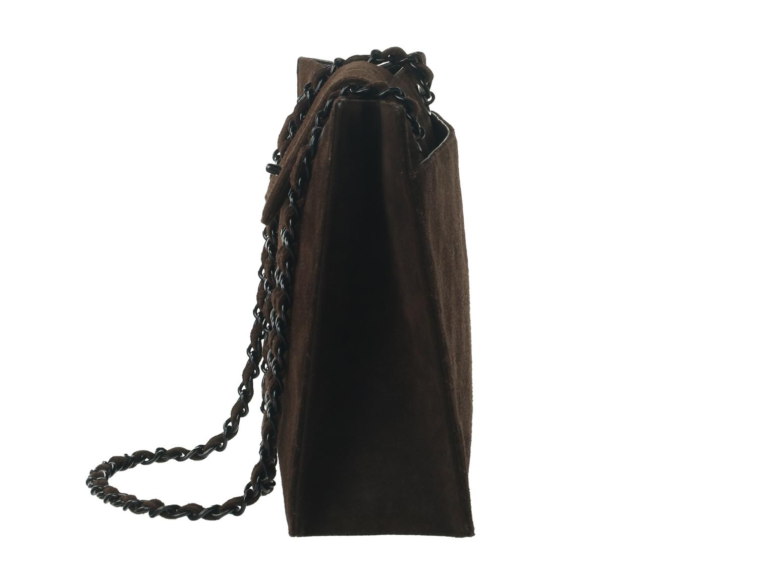 Chanel Brown Suede Tote