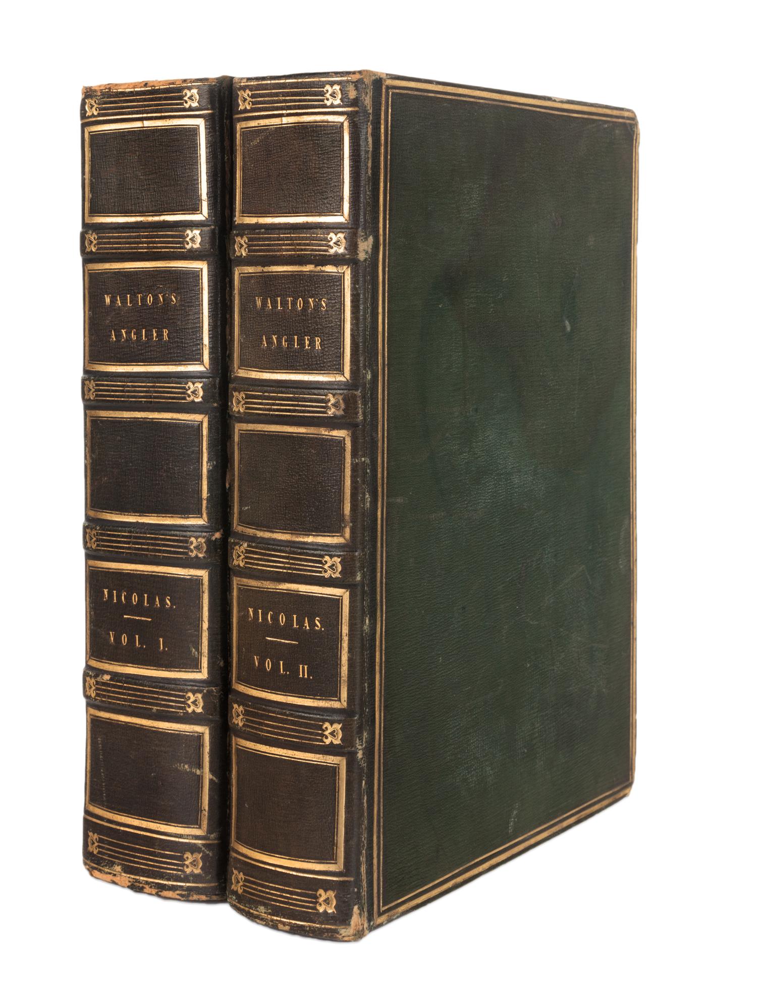 WALTON, Izaak (1593-1683). -- COTTON, Charles (1630-1687). Compleat Angler. Edited by Sir Harris Nicolas. London: William Pickering, 1836.