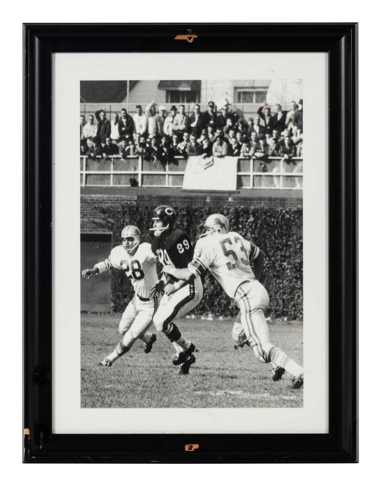A Group of Seven Photographs Depicting Mike Ditka as a Player Formerly Displayed at Mike Ditka’s Restaurant