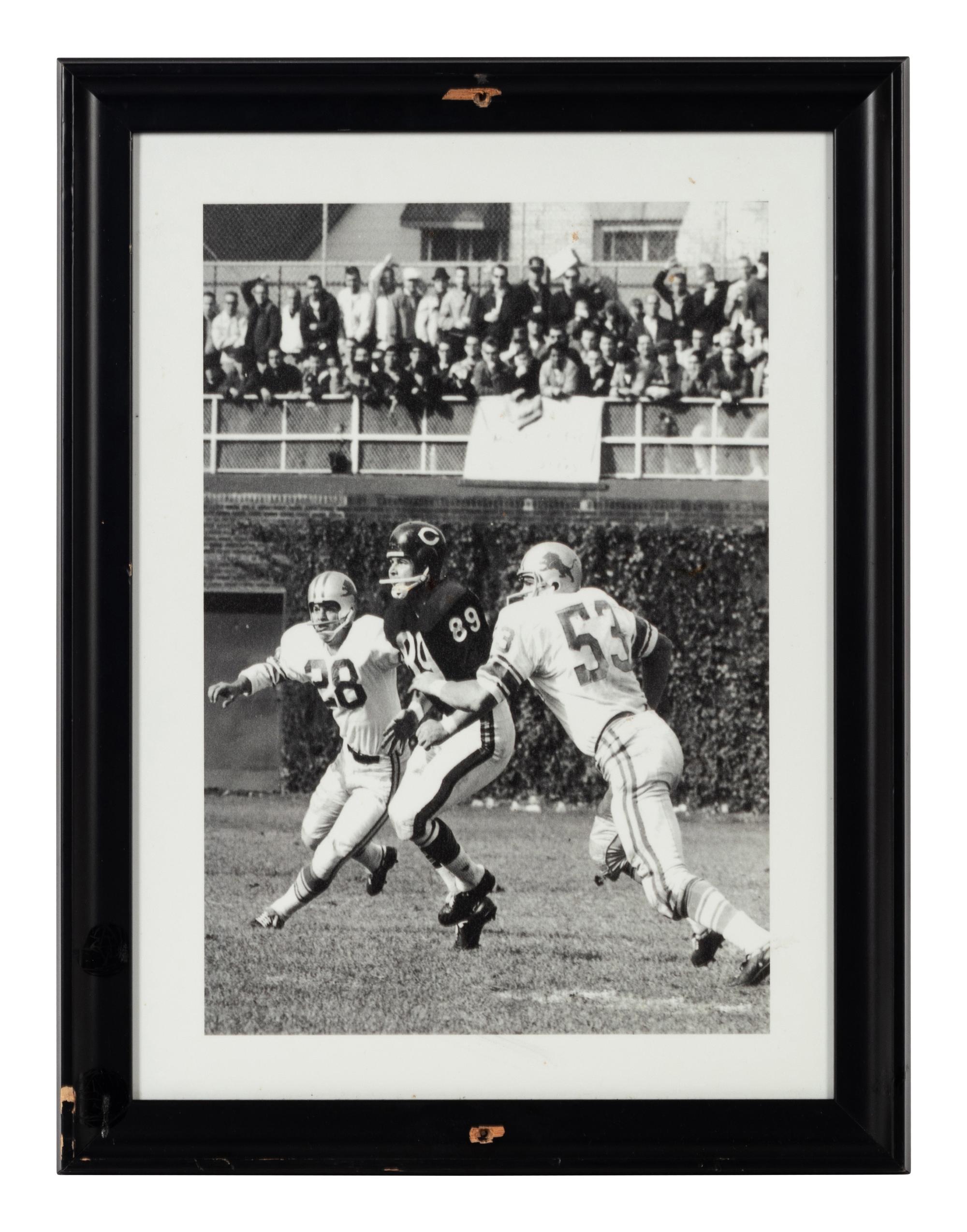 A Group of Seven Photographs Depicting Mike Ditka as a Player Formerly Displayed at Mike Ditka’s Restaurant
