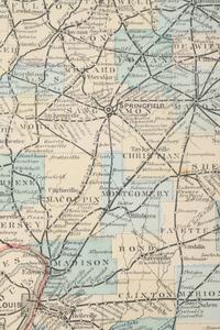 Official Road Map of Illinois. Chicago: Warner & Beers, N.d. Plate 11. 25 ¾ x 23 ¾ in. Matted and framed.