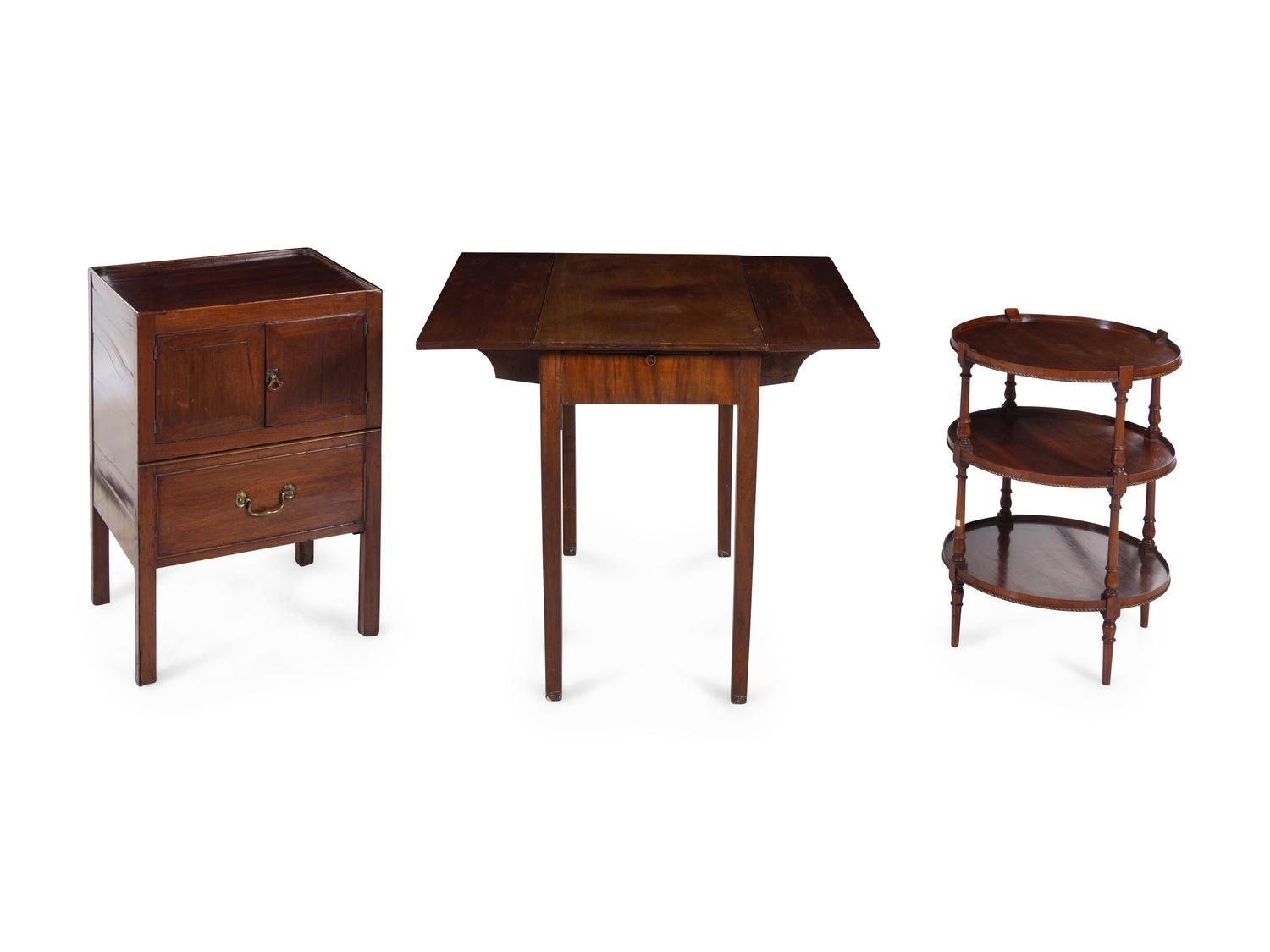Three George III Style Mahogany Tables
