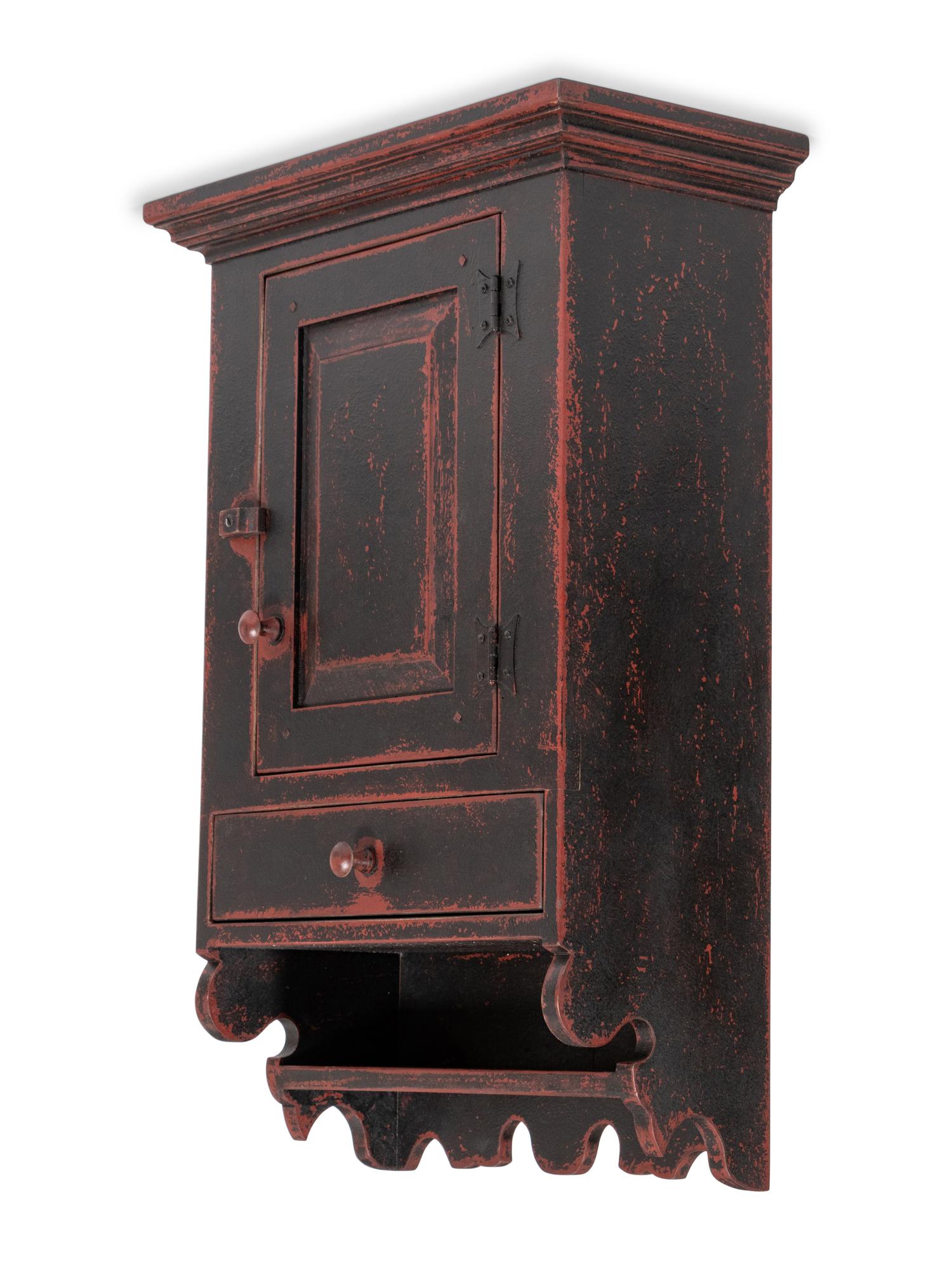 A Grain Painted Hanging Cupboard