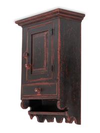 A Grain Painted Hanging Cupboard