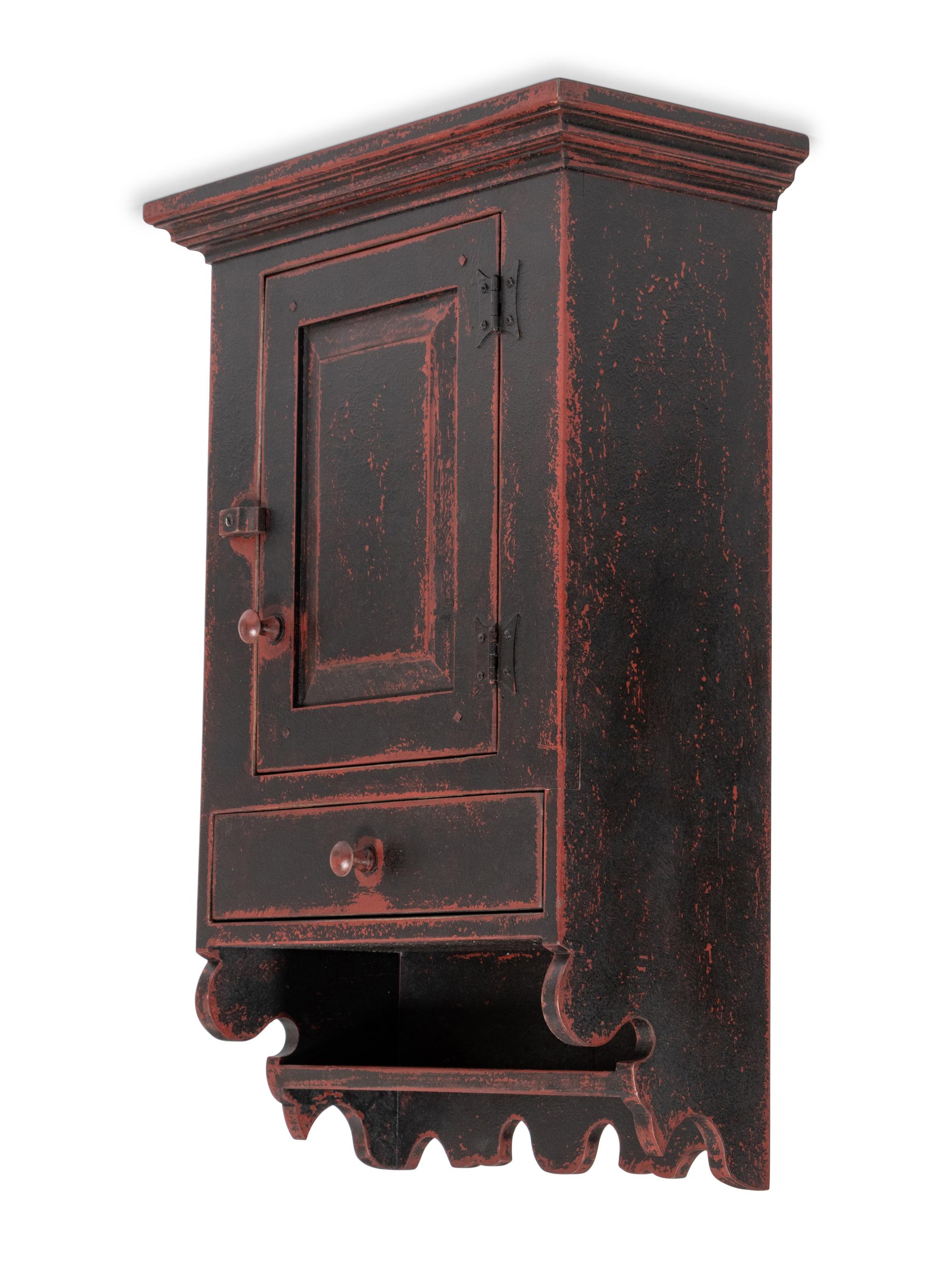 A Grain Painted Hanging Cupboard